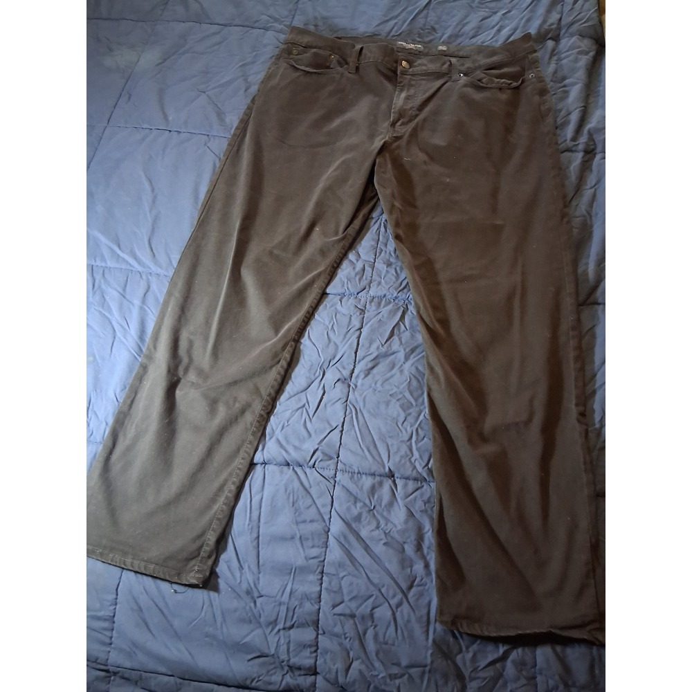 Lucky Brand 363 Vintage Straight Pants Mens 38x30 Black Casual Chino Jeans